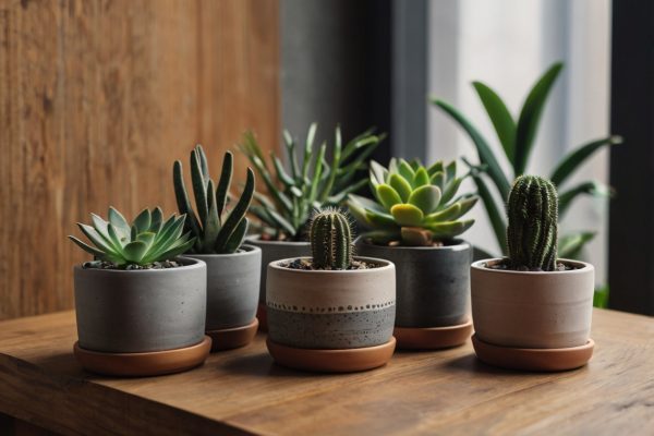 Chậu Cây Cảnh Mini – Xu Hướng Trang Trí Xanh Cho Không Gian Hiện Đại 3 Leonardo Kino XL A set of mini ornamental plant pots placed on 2